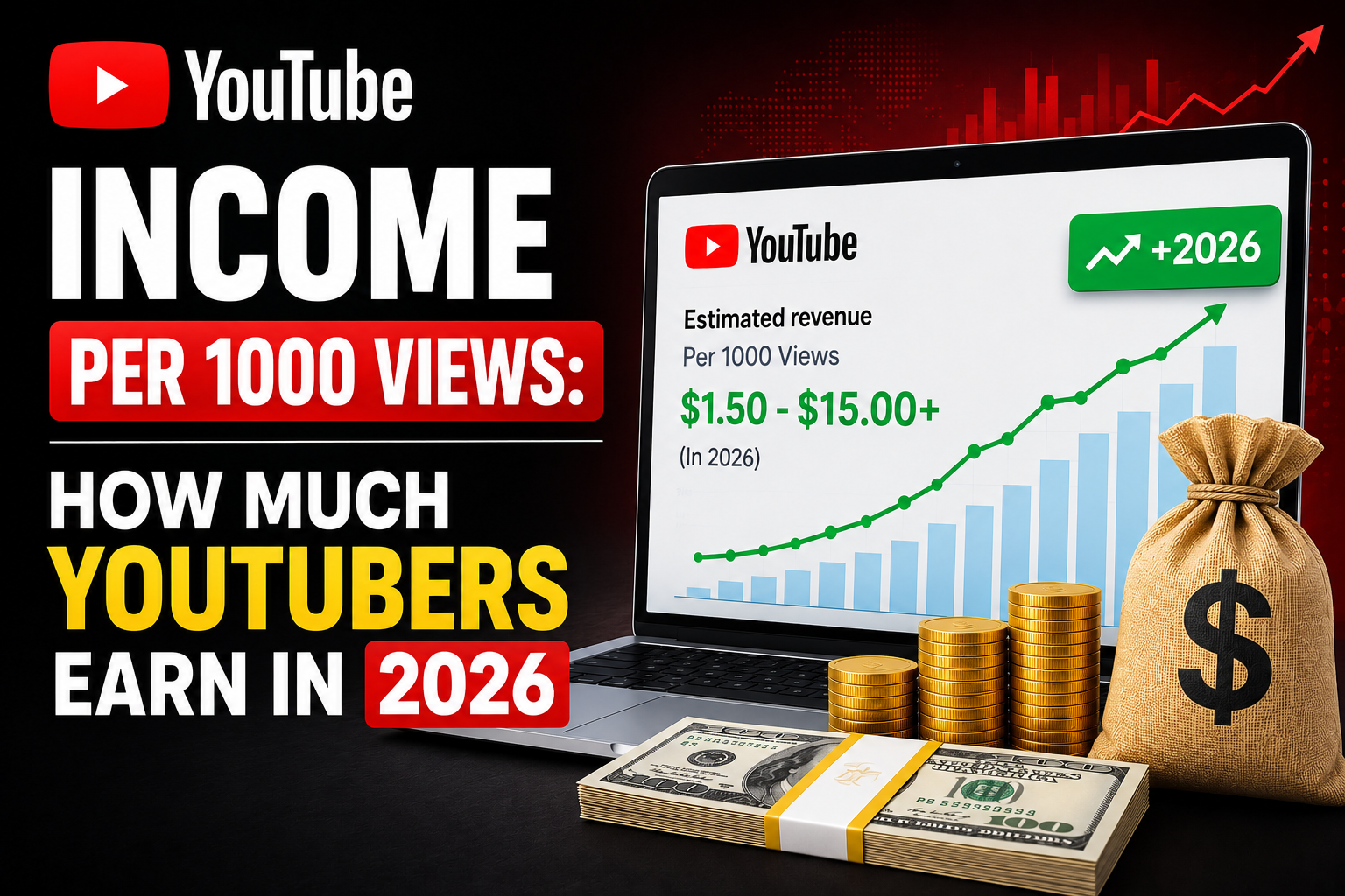YouTube Income Per 1000 Views: How Much YouTubers Earn in 2026